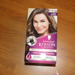 Hair Color Keratin Root Bond Enforcing System Light Brown Gray Root Touch Up
